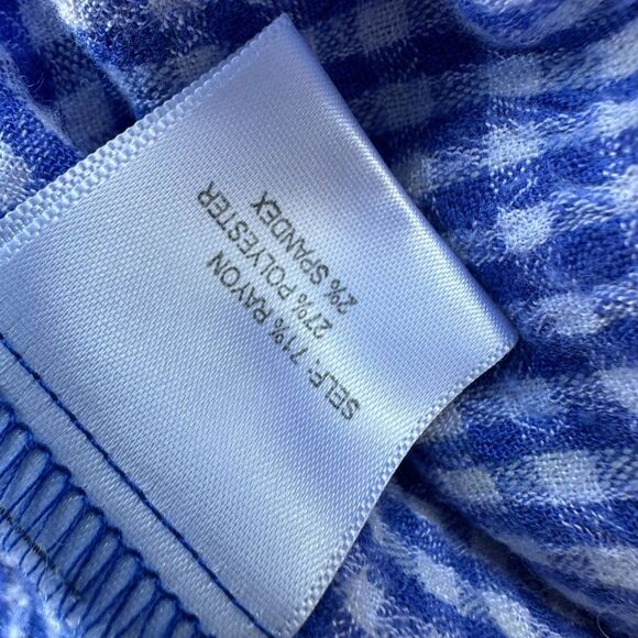 🎉5 for $45🎉 jane and delancey top Blouse Shirt Size S Blue - Picture 5 of 6